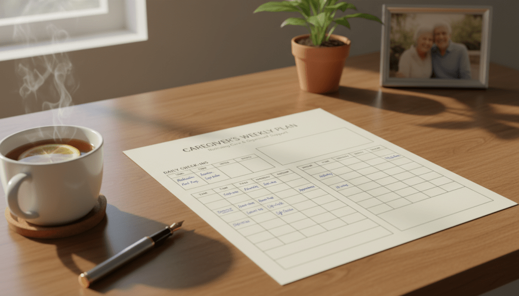 caregiver schedule template