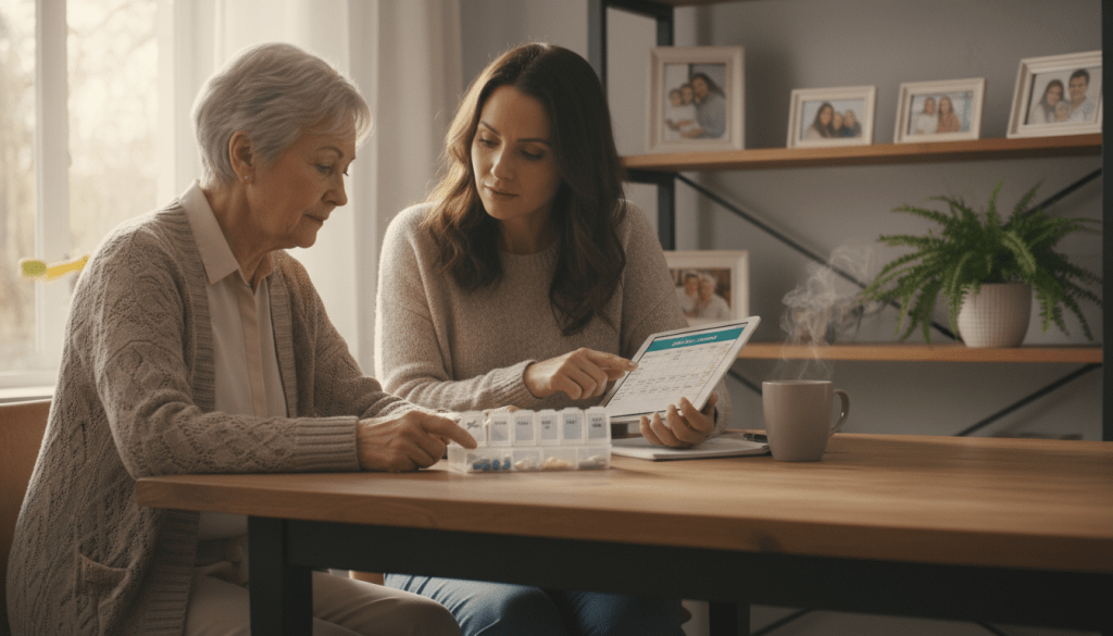 elderly forgot if took medication