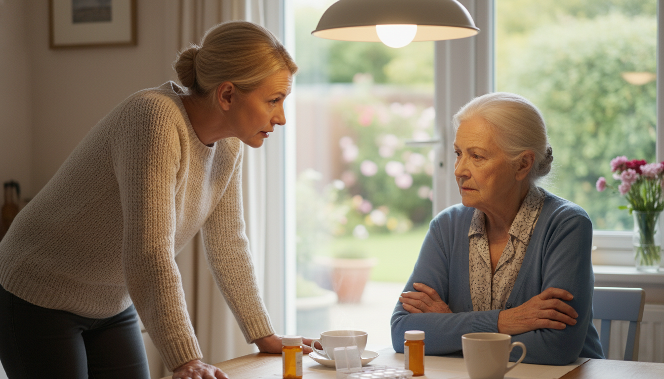 How to Talk to a Stubborn Parent About Taking Meds