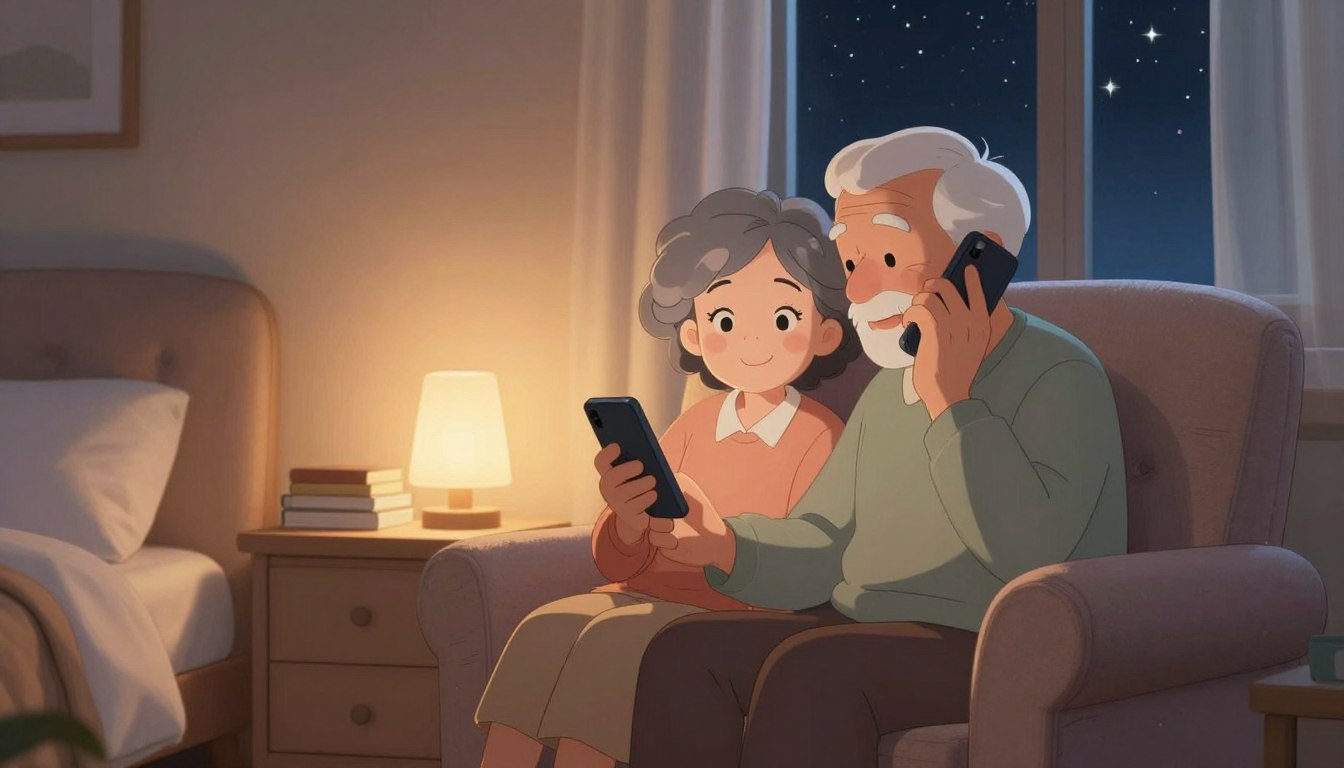 Bedtime Phone Call Conversation Starters for Older Adults