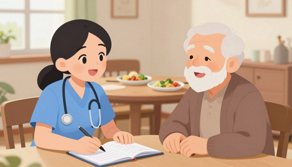 meal check-in questions for seniors